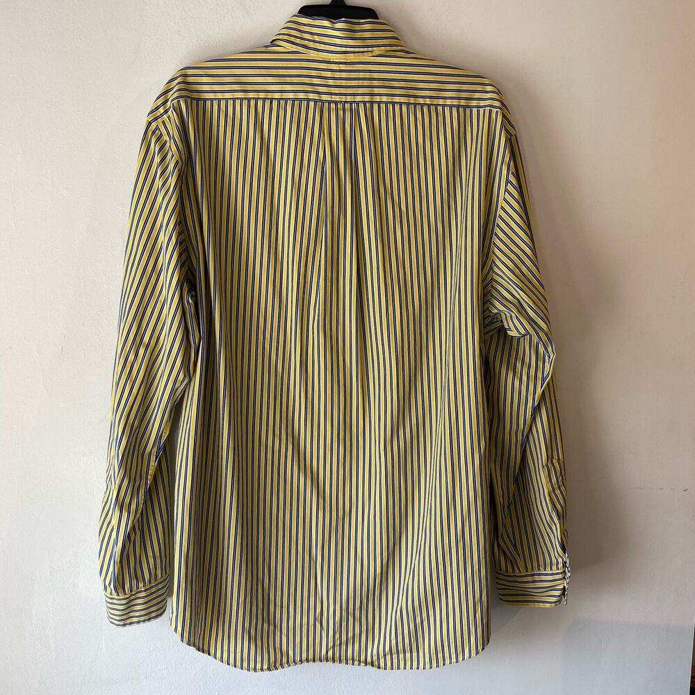 Ralph Lauren Men’s Button Up Custom Fit Shirt 17 34/35 Striped Retro‎ Style 90s - Picture 8 of 10